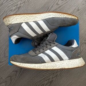 Adidas Iniki Gray and White Sneakers